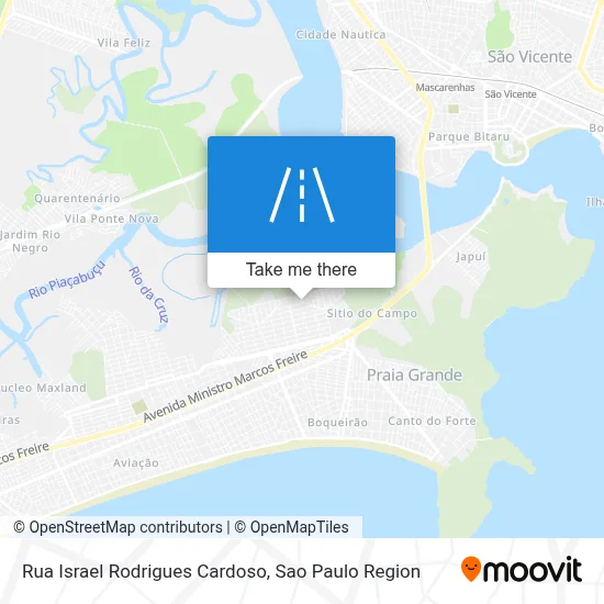 Rua Israel Rodrigues Cardoso map