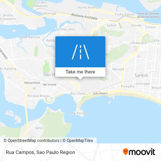 Rua Campos map