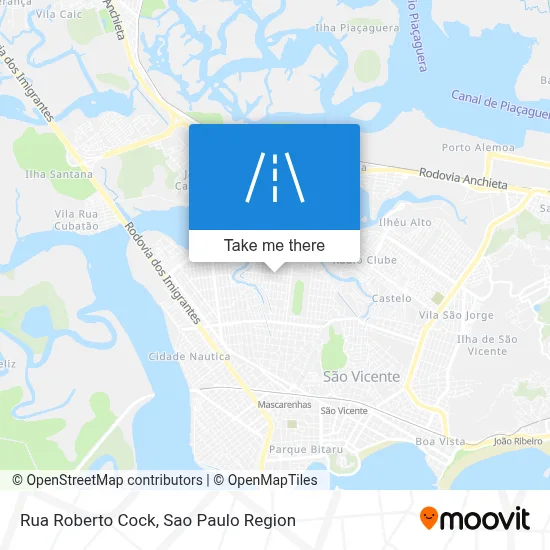 Rua Roberto Cock map