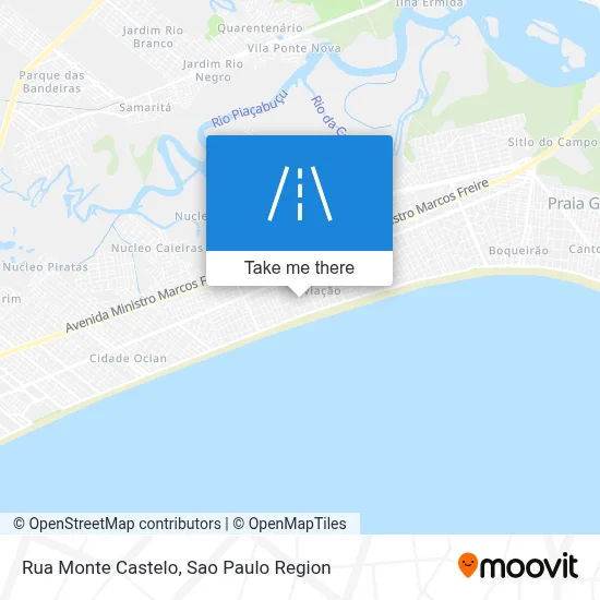 Rua Monte Castelo map