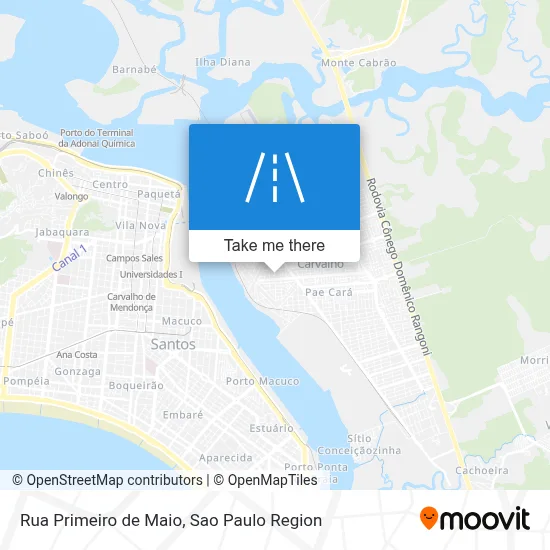 Rua Primeiro de Maio map
