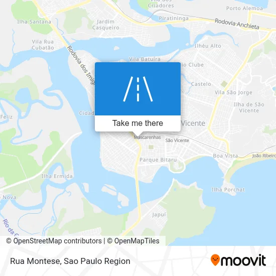 Rua Montese map