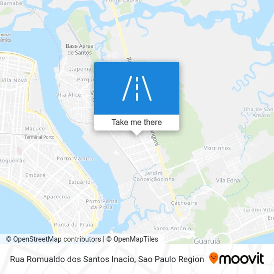Rua Romualdo dos Santos Inacio map