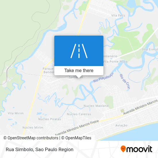 Rua Simbolo map