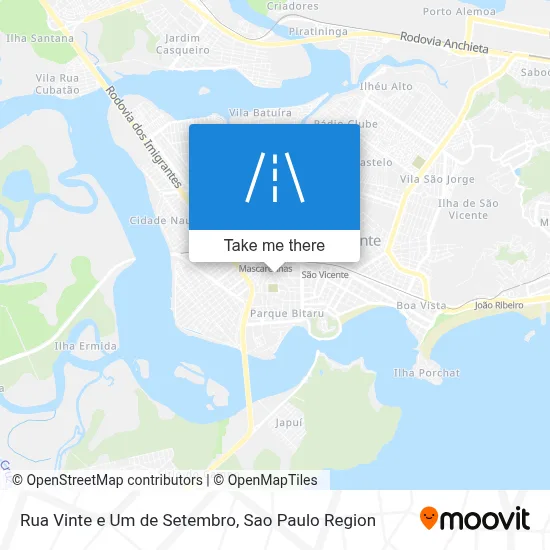 Rua Vinte e Um de Setembro map