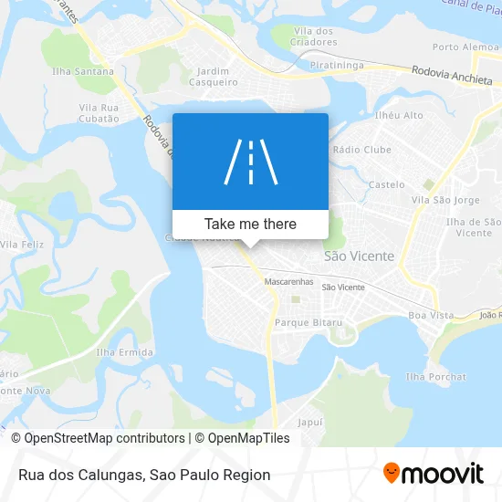 Rua dos Calungas map