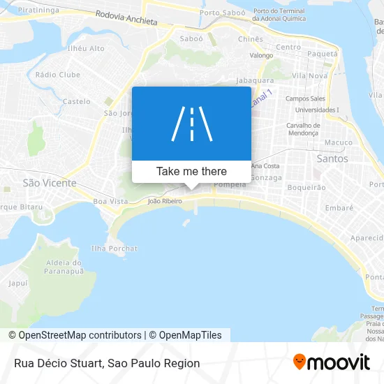 Rua Décio Stuart map