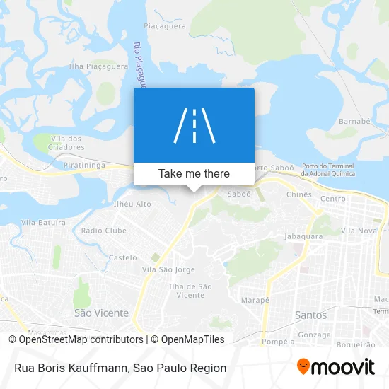 Rua Boris Kauffmann map