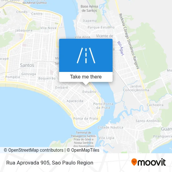 Rua Aprovada 905 map