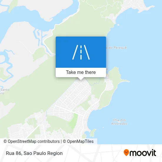 Rua 86 map