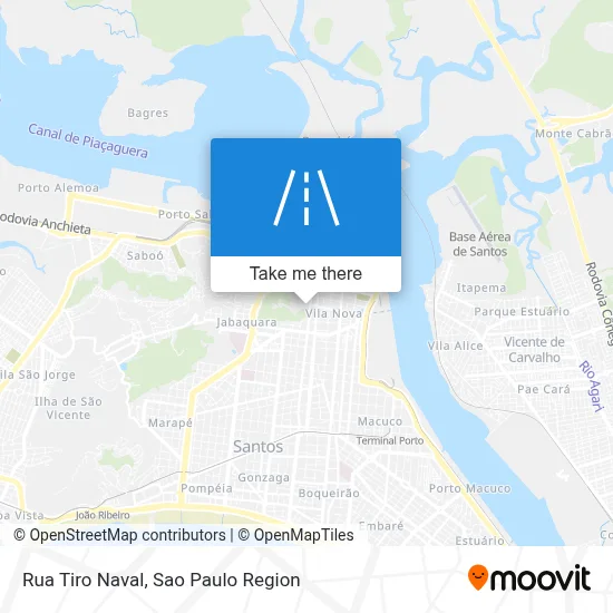 Rua Tiro Naval map