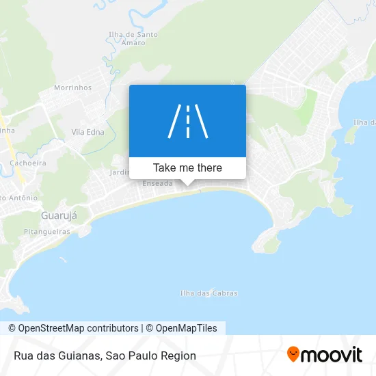 Rua das Guianas map
