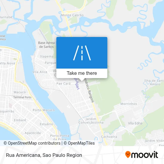 Rua Americana map