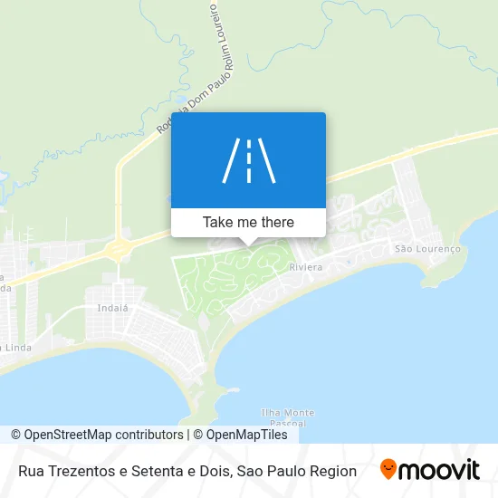 Rua Trezentos e Setenta e Dois map