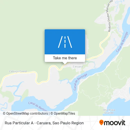 Rua Particular A - Caruara map