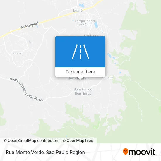 Rua Monte Verde map