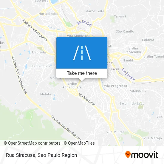 Rua Siracusa map
