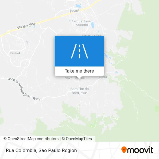 Rua Colombia map