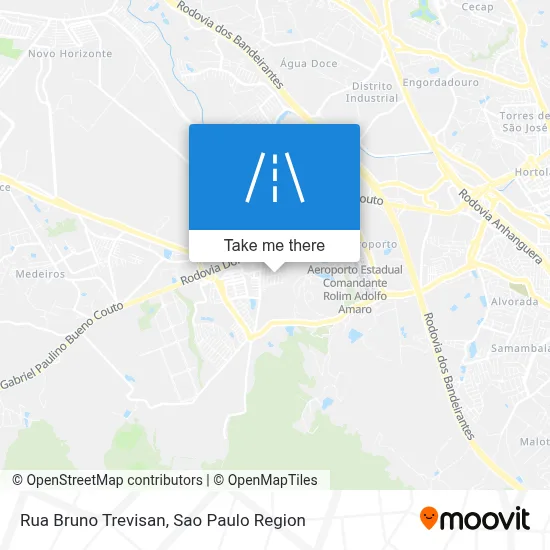 Rua Bruno Trevisan map