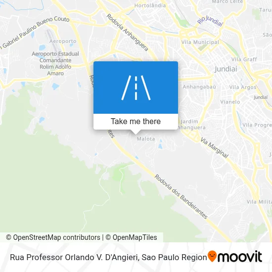 Rua Professor Orlando V. D'Angieri map
