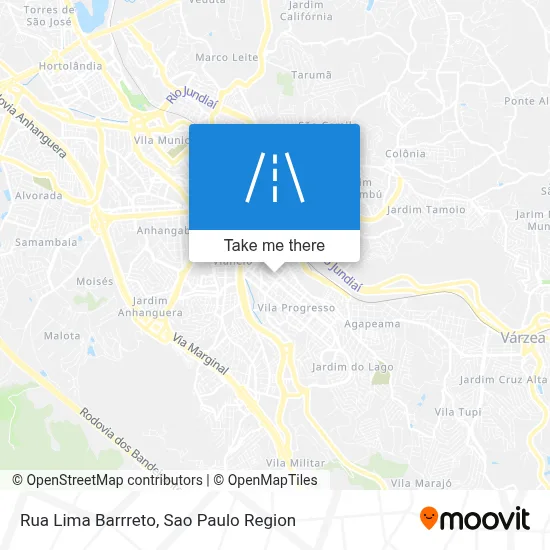 Rua Lima Barrreto map