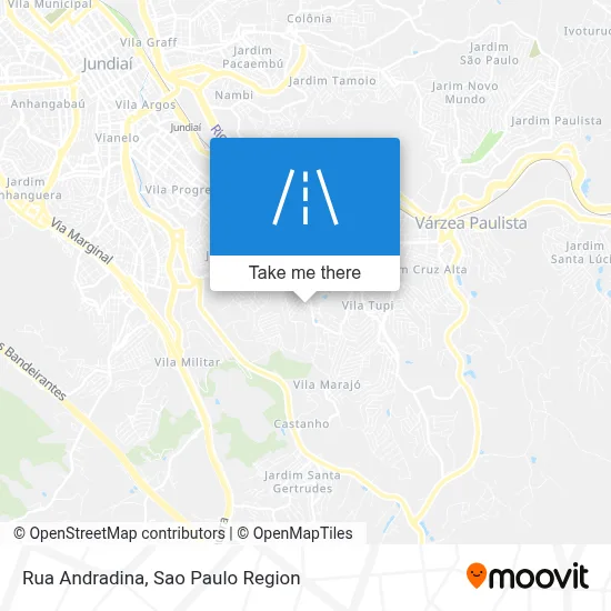 Rua Andradina map