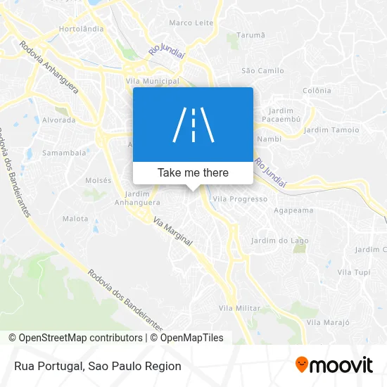 Rua Portugal map