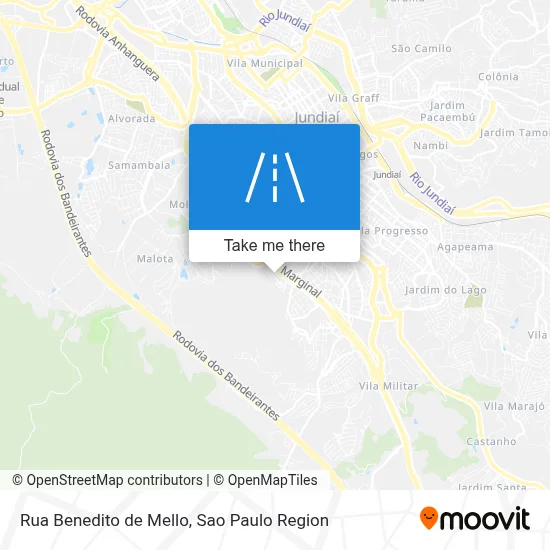 Rua Benedito de Mello map