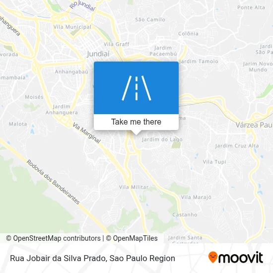 Rua Jobair da Silva Prado map