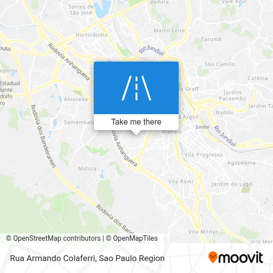 Rua Armando Colaferri map