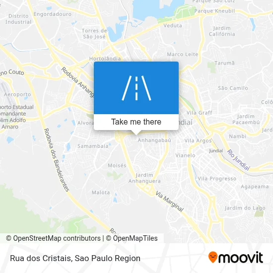 Rua dos Cristais map