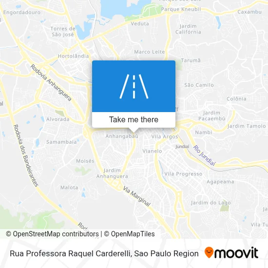 Rua Professora Raquel Carderelli map
