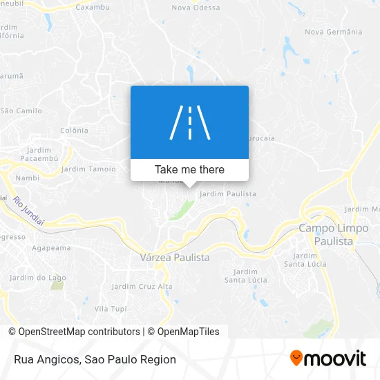 Rua Angicos map