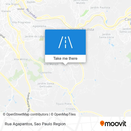 Rua Agapantos map