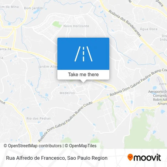 Rua Alfredo de Francesco map