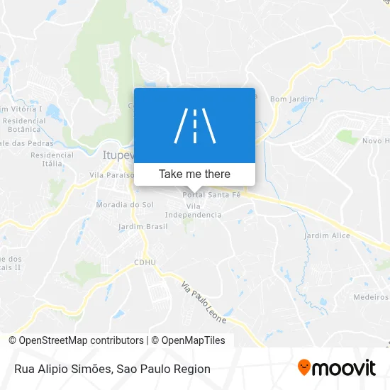 Rua Alipio Simões map