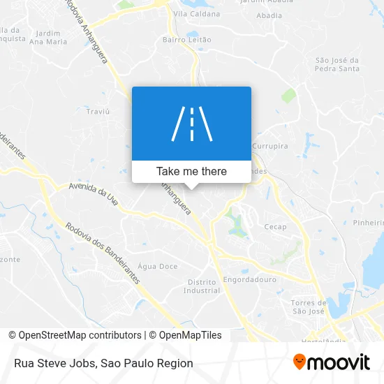 Rua Steve Jobs map