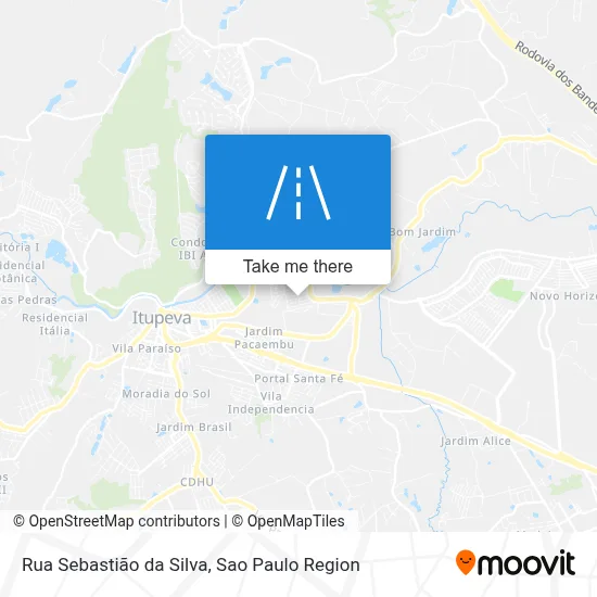 Rua Sebastião da Silva map