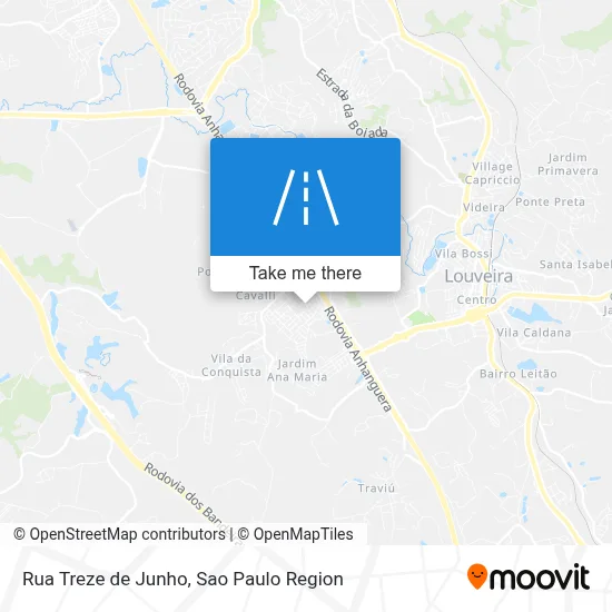 Rua Treze de Junho map