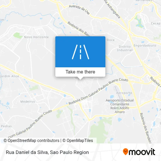 Rua Daniel da Silva map