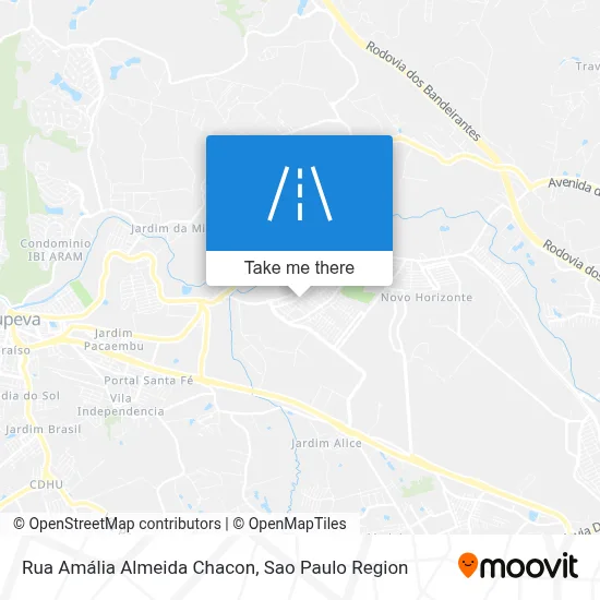 Rua Amália Almeida Chacon map