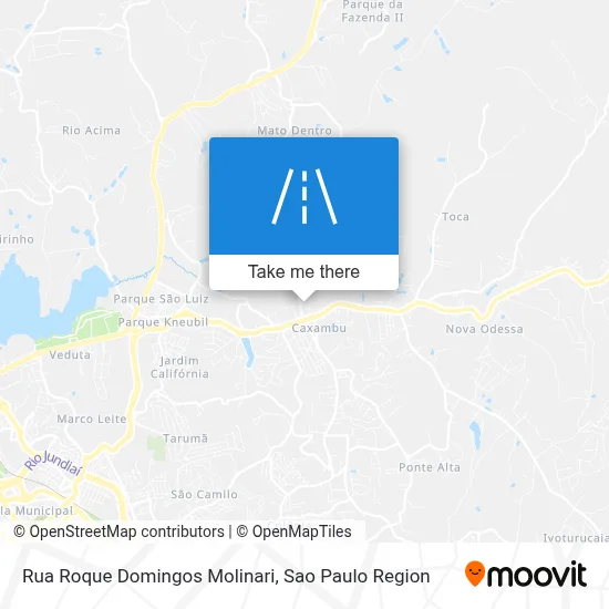 Rua Roque Domingos Molinari map