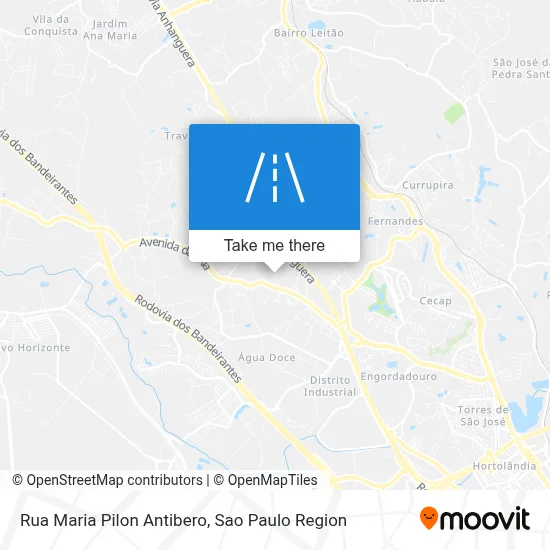 Rua Maria Pilon Antibero map