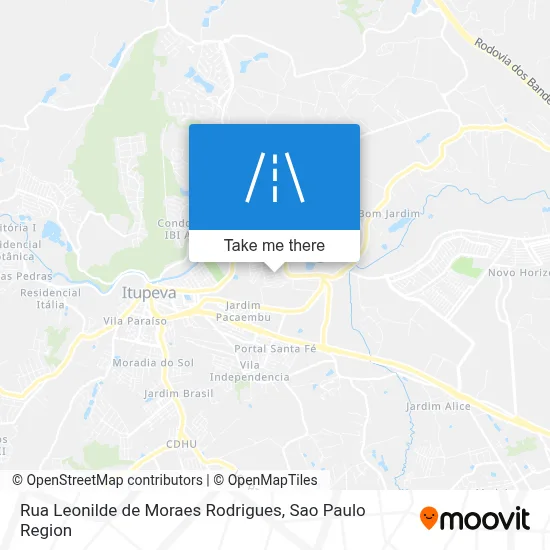 Rua Leonilde de Moraes Rodrigues map