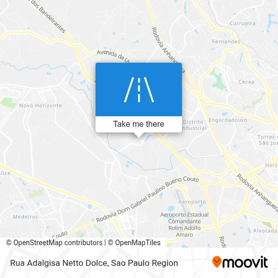 Rua Adalgisa Netto Dolce map