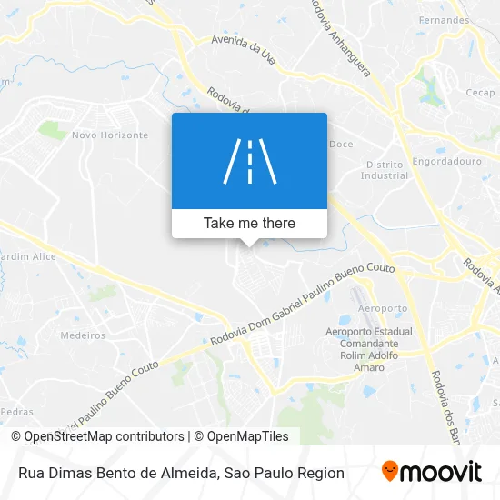 Rua Dimas Bento de Almeida map