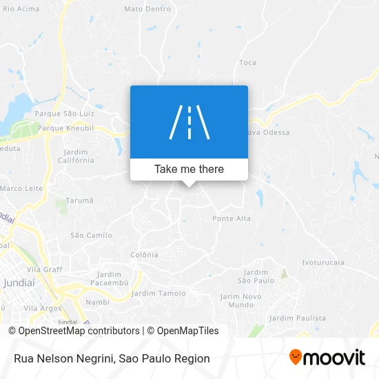 Rua Nelson Negrini map