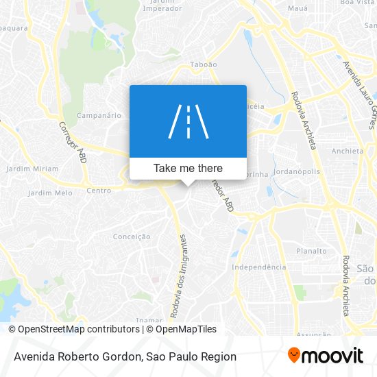 Mapa Avenida Roberto Gordon