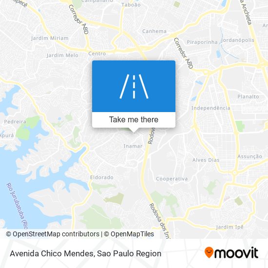Mapa Avenida Chico Mendes