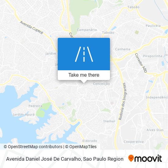 Avenida Daniel José De Carvalho map